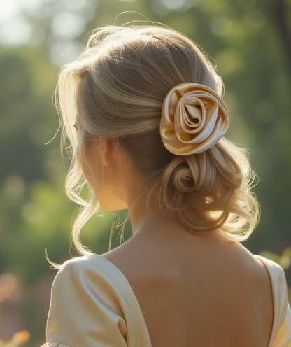 Gold Flower Clip