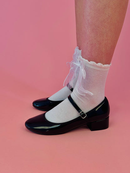 Transparent Bow Sock