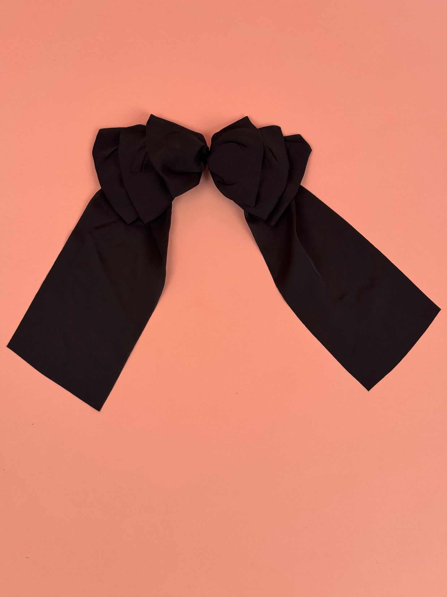 Ruffled Silk Bow