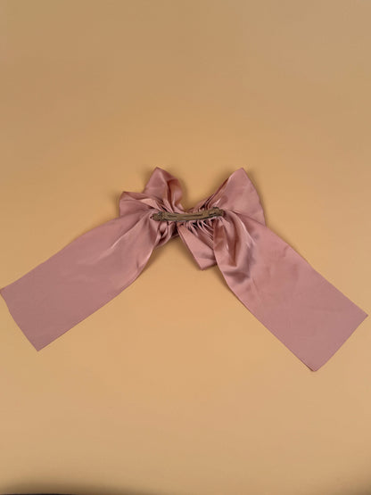 Ruffled Silk Bow