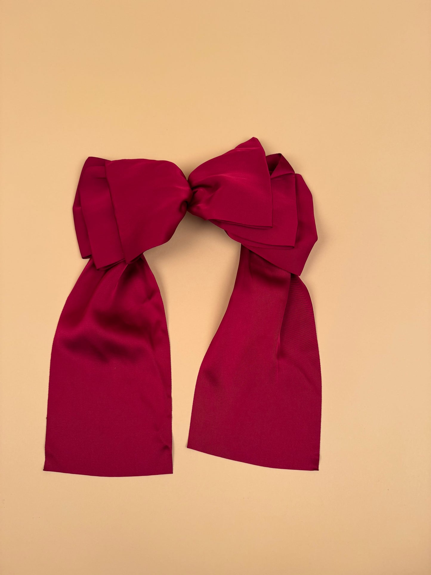 Ruffled Silk Bow