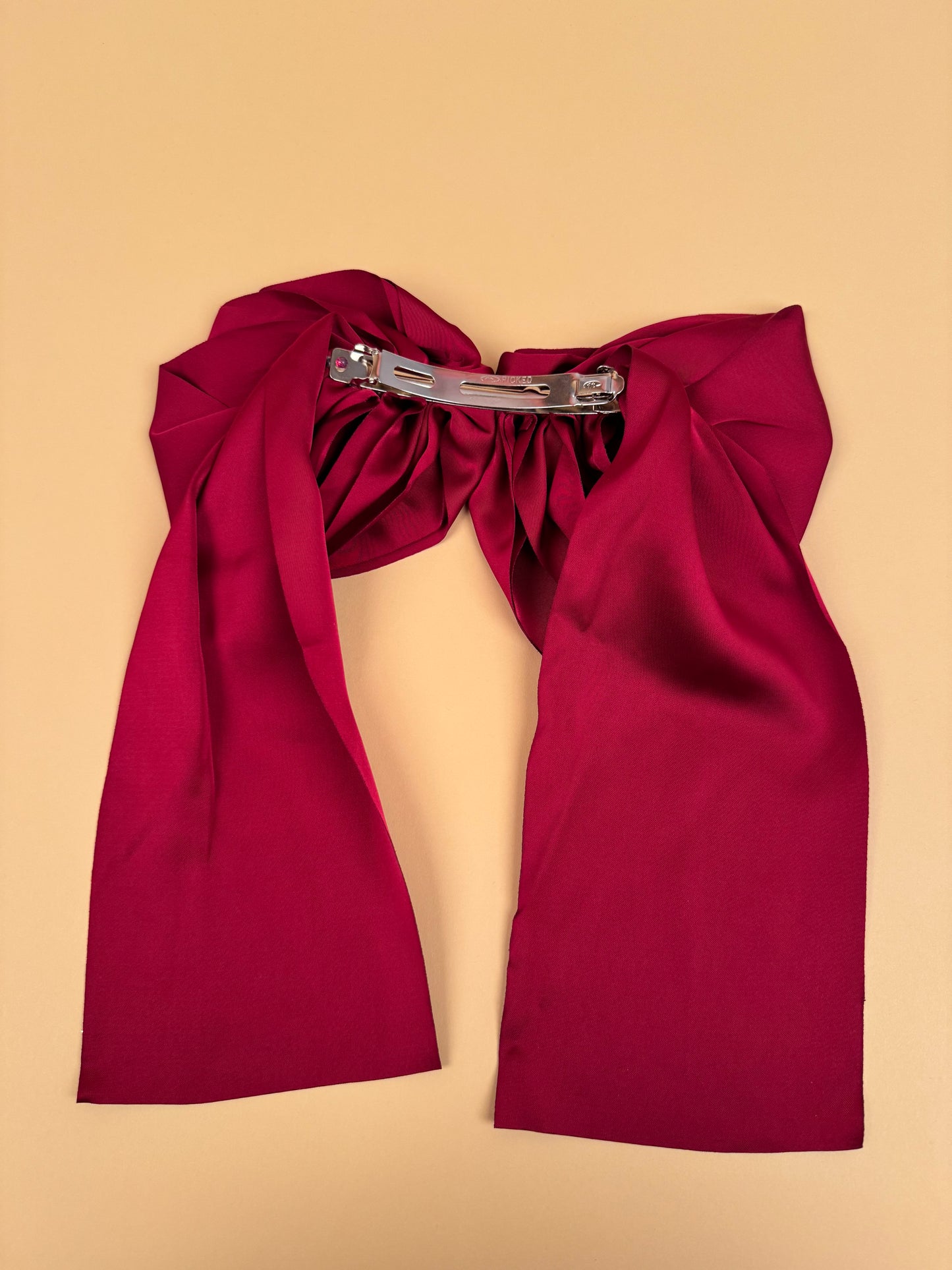 Ruffled Silk Bow