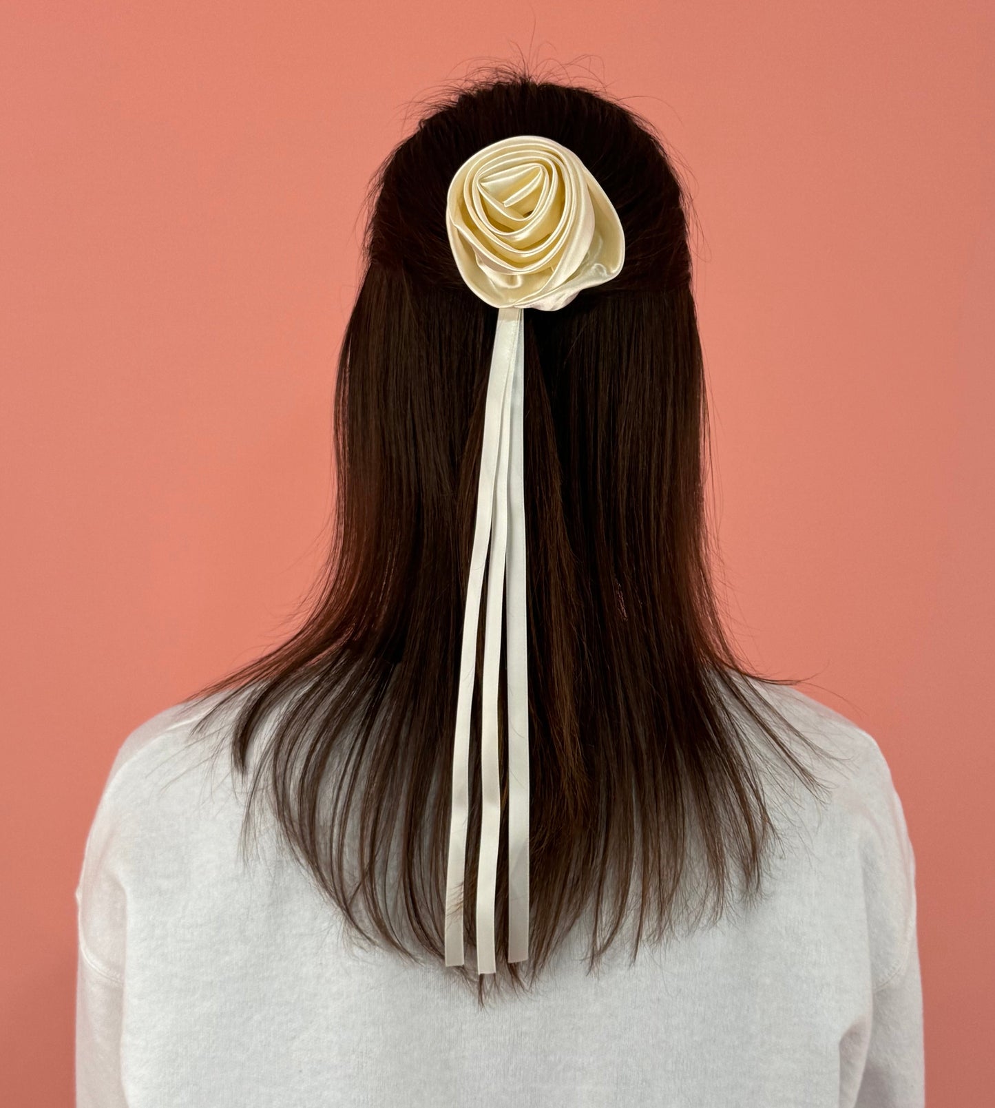 Cream Flower Ribbon