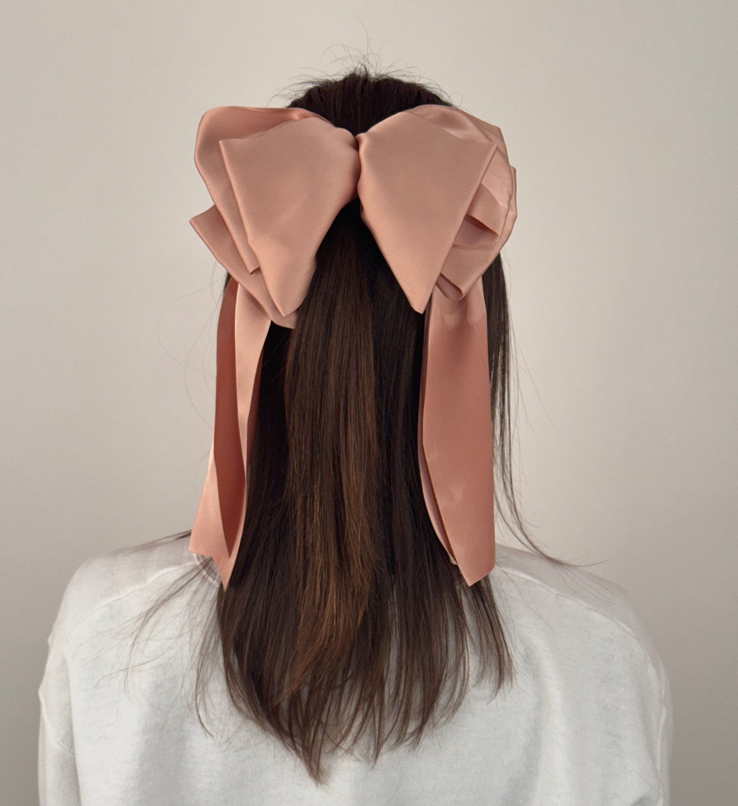 Ruffled Silk Bow