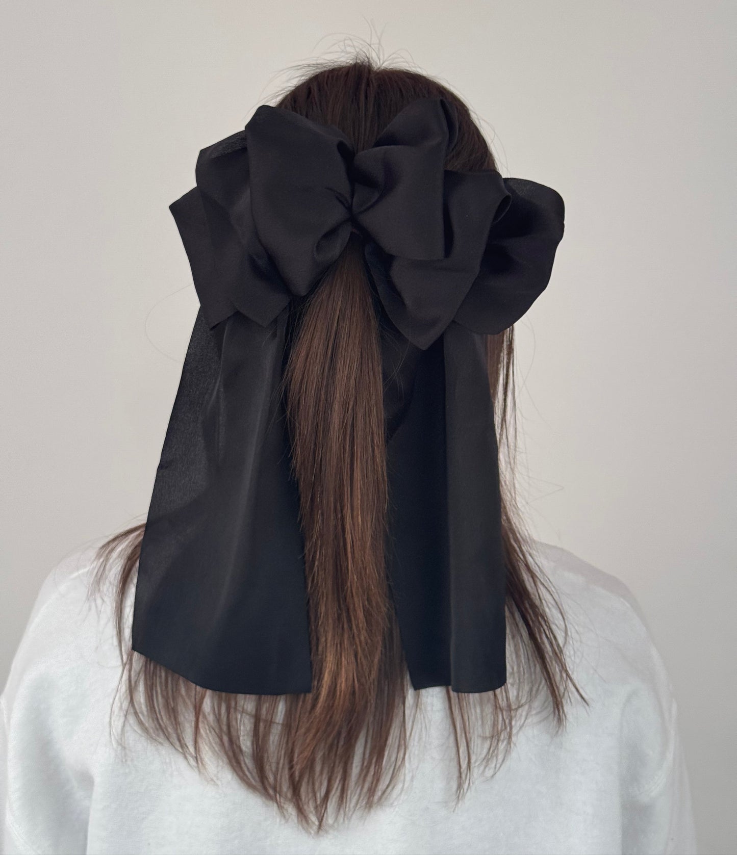 Ruffled Silk Bow